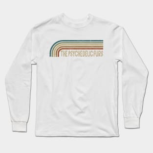 The Psychedelic Furs Retro Stripes Long Sleeve T-Shirt